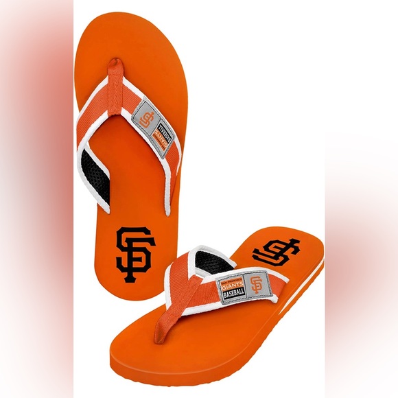 🔴3/$20🔴 NEW Men’s FOCO San Francisco Giants Flip Flops - Picture 1 of 8
